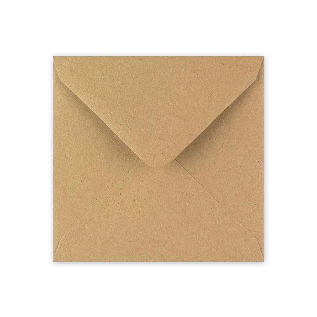 Kraft V-Flap Gummed Envelopes 110 Gsm Fleck 100 x 100 mm