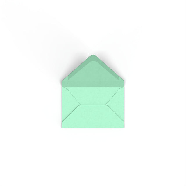 Jade Green British Made Gummed V-Flap Envelope (62 x 94mm)