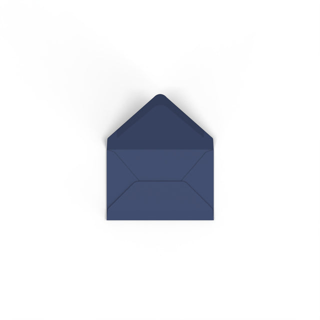 Navy Blue British Made Gummed V-Flap Envelope (62 x 94mm)