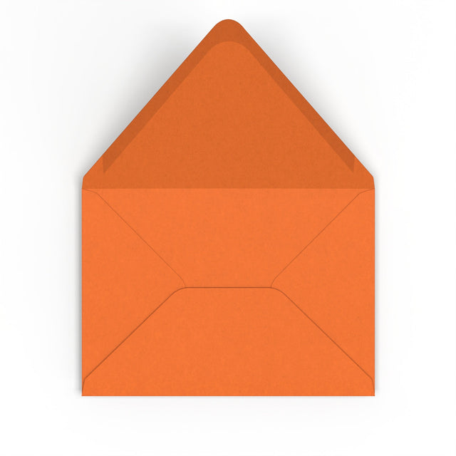 C5 Flame Orange British Made Gummed V-Flap Envelope (162 x 229mm)