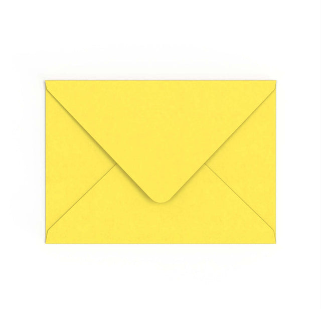 C5 Sunflower Yellow British Made Gummed V-Flap Envelope (162 x 229mm)