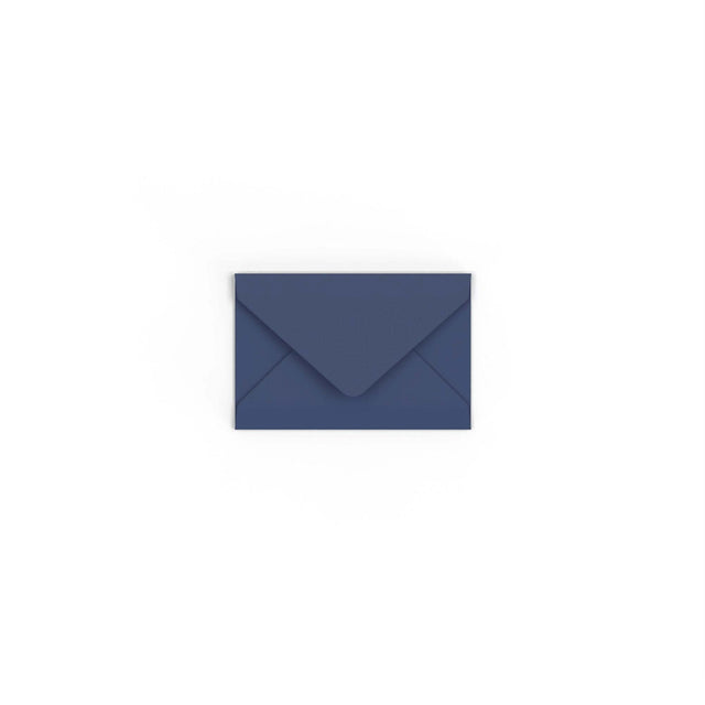 C6 Navy Blue British Made Gummed V-Flap Envelope (114 x 162mm)