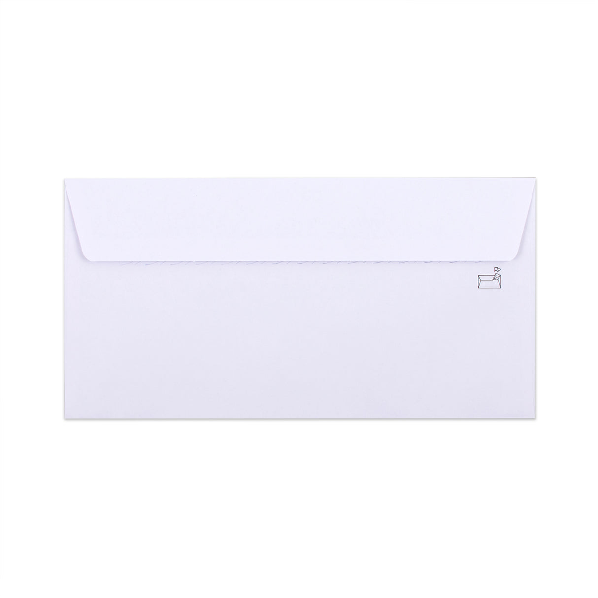 Biela obálka s vnútornou potlačou – s okienkom 115x225 mm (DL+) 90gsm
