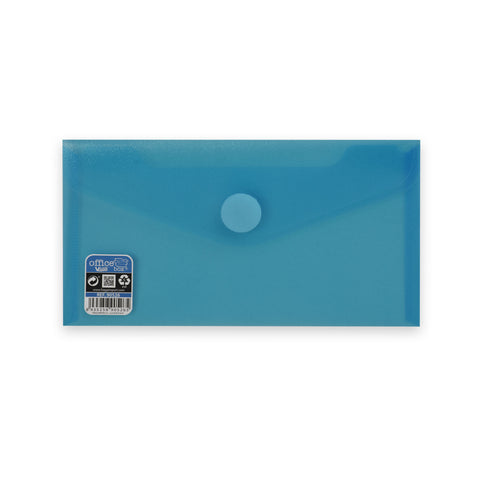 Translucent Documents Folder (V-Lock) Blue 125 x 225 mm (DL+)