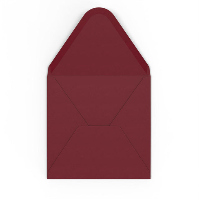 Burgundy envelopes Burgundy 130 x 130 mm Gummed