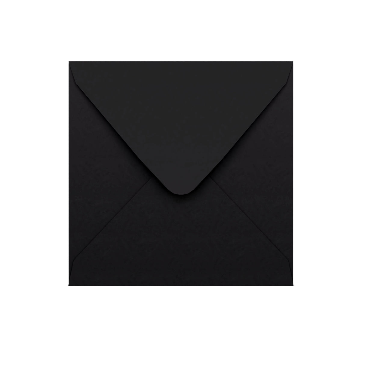 Čierna obálka s V klopou 155×155 mm