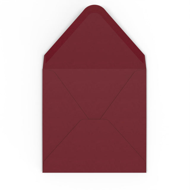 Burgundy envelopes Burgundy 155 x 155 mm Gummed