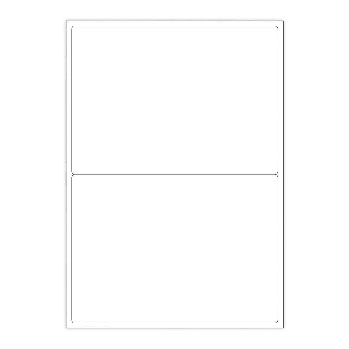 Biele samolepiace štítky