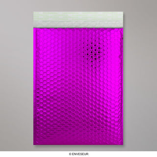 Lesklé metalické bublinkové obálky