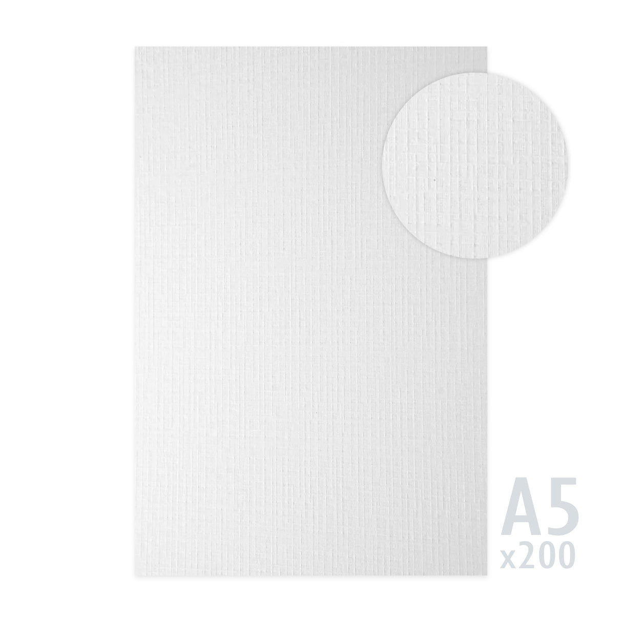 Biely papier s rebrovanou textúrou 185g/m²