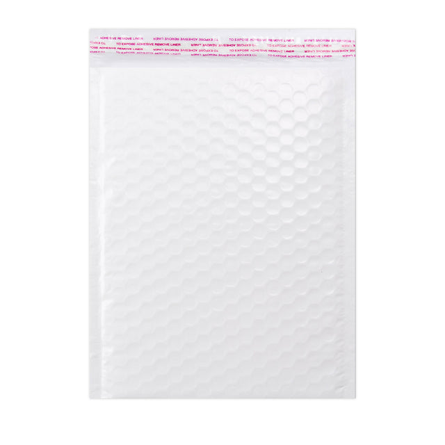 Gloss Finish Bubble Bag Mailers White 340 x 240 mm