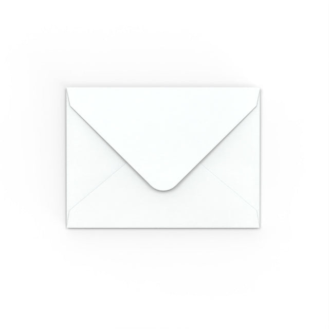 C7 White Hammer Gummed V-Flap Envelope (82 x 113mm)