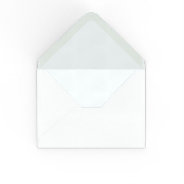 C7 White Hammer Gummed V-Flap Envelope (82 x 113mm)