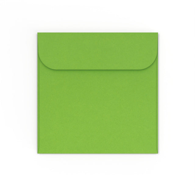 CD Window Envelopes Green 85 x 85 mm