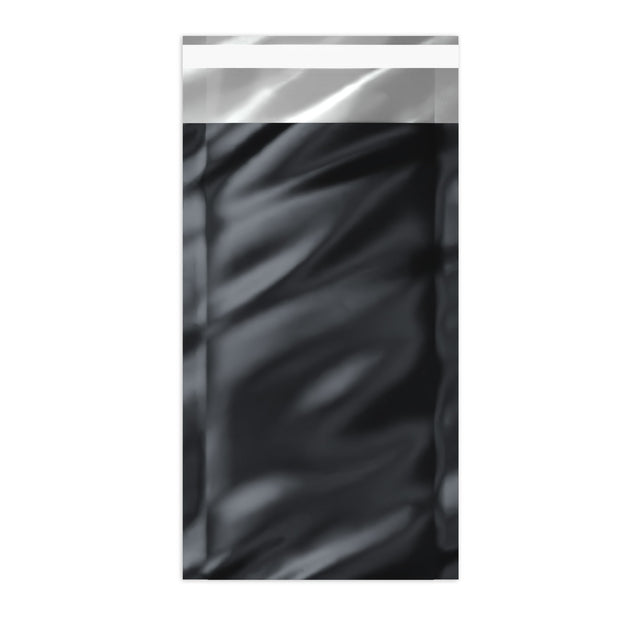Metallic Finish Foil Bags Black 229 x 114 mm