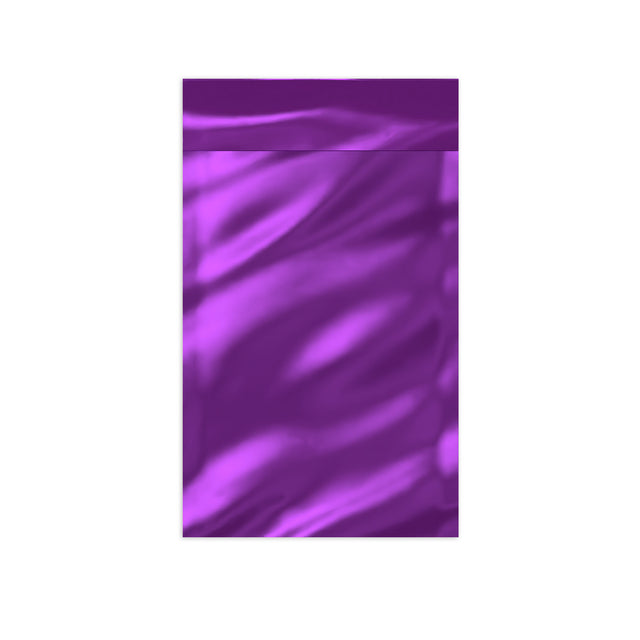 Metallic Finish Foil Bags Purple 229 x 114 mm