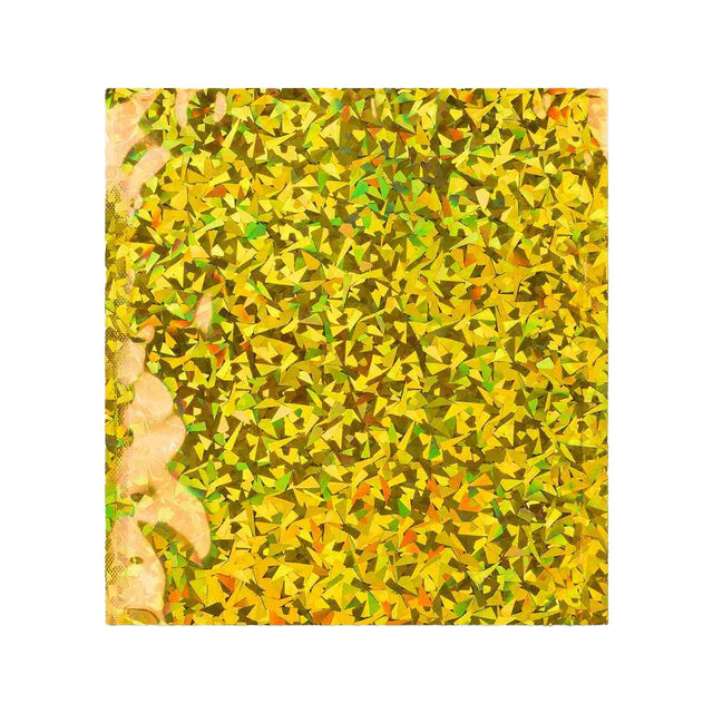 Holographic Finish Foil Bags Holographic Gold 165 x 165 mm