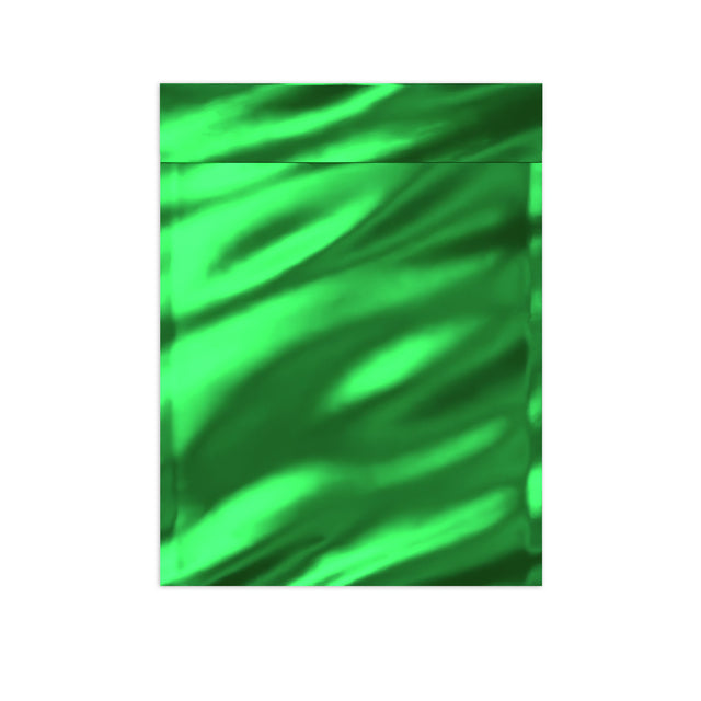Metallic Finish Foil Bags Green 229 x 162 mm (C5)