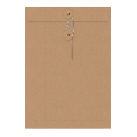Coloured envelopes with string and washer closure Manila 324 x 229 mm (C4)