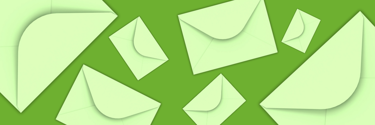 Okrúhle obálky s chlopňou