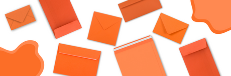 Orange envelopes