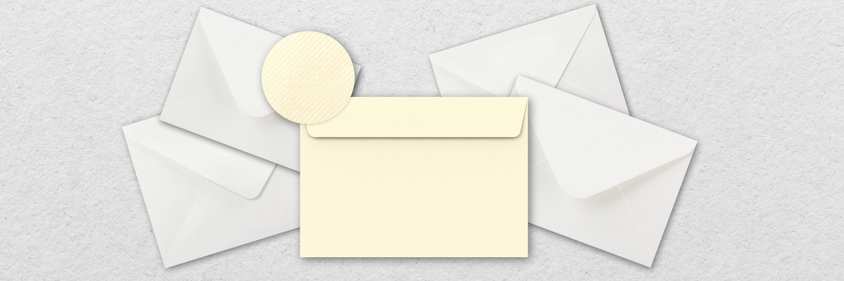 Obálky z rebrovaného papiera