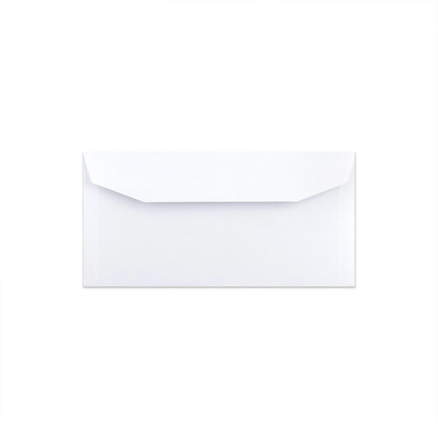 White Opaque Gummed Business Envelope (114 x 229mm)