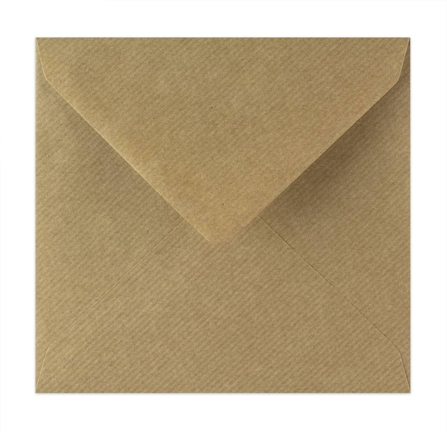 Kraft V-Flap Gummed Envelopes 100 Gsm Fleck 155 x 155 mm