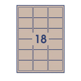 Obdĺžnikové samolepiace etikety