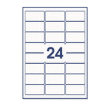 Obdĺžnikové samolepiace etikety