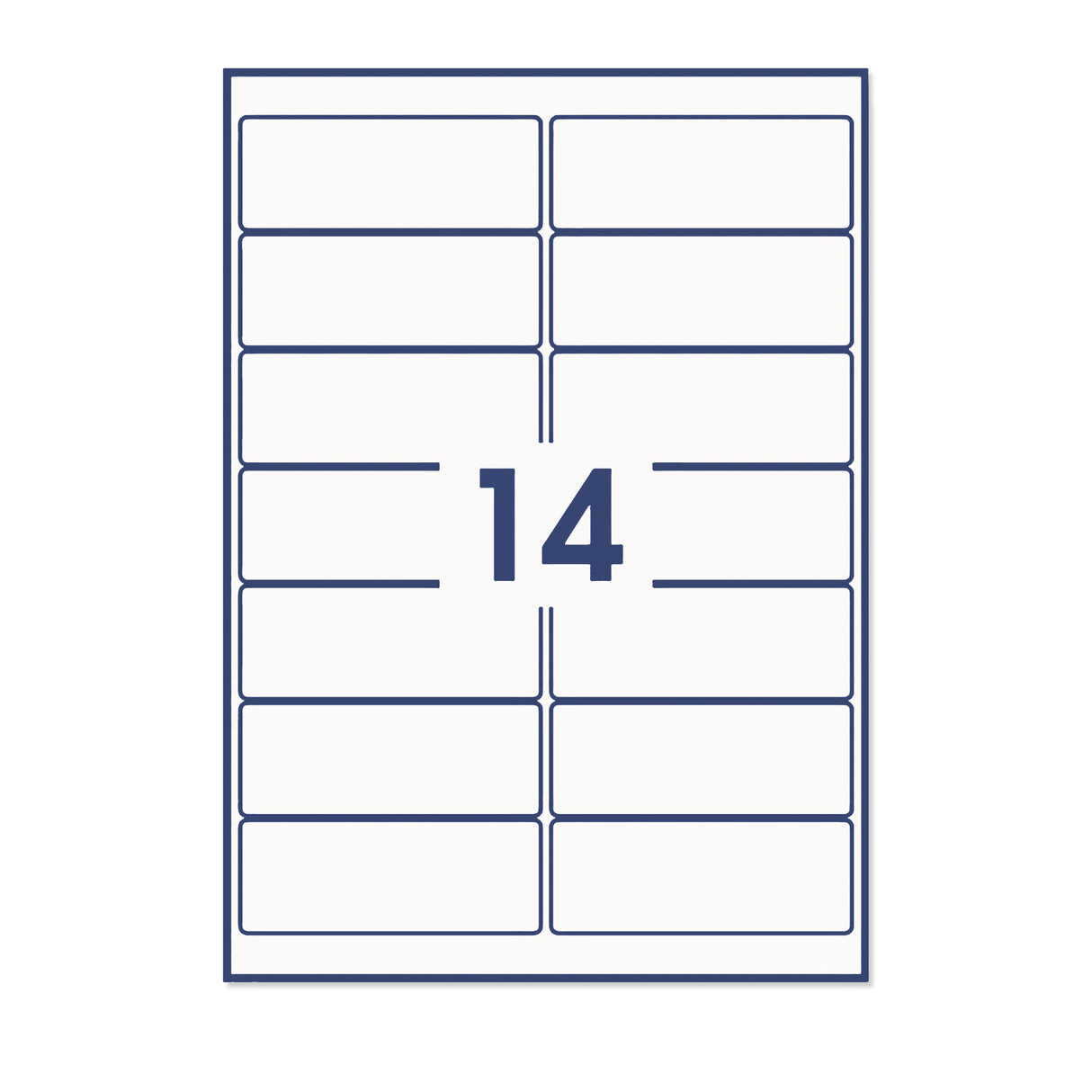 Obdĺžnikové samolepiace etikety