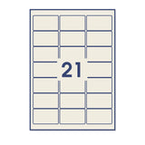 Obdĺžnikové samolepiace etikety