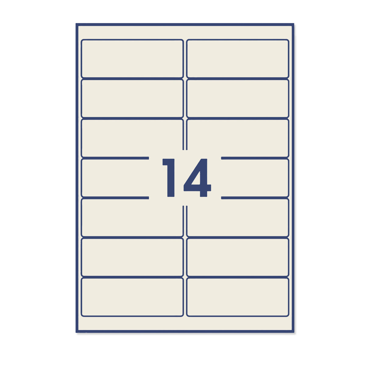 Obdĺžnikové samolepiace etikety