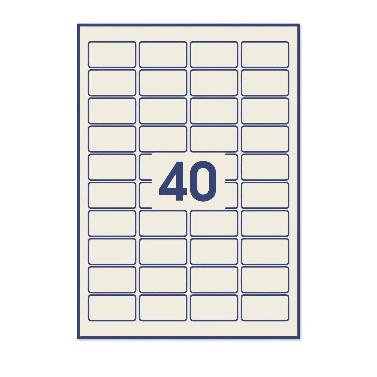 Obdĺžnikové samolepiace etikety