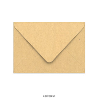 114x162 mm (C6) Recyklovaná hnedá kraftová obálka