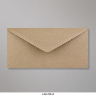 Recyklovaná hnedá obálka 110x220 mm (DL)