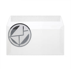 Coloured Translucent Envelopes Clear 110 x 220 mm (DL)