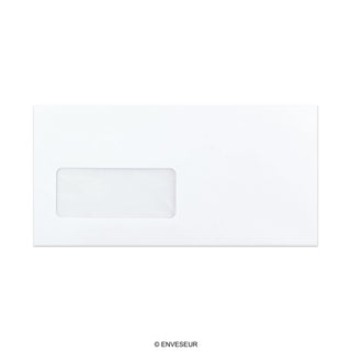 110x220 mm (DL) Biela obálka