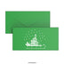 Christmas Envelope – Snow Sled Dark Green 110 x 220 mm (DL)