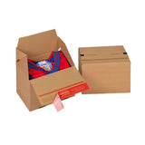 Kartónová krabica so samolepiacim prúžokom na prepravu