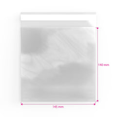 Cello Bags (Non-Header) Clear 140 x 145 mm