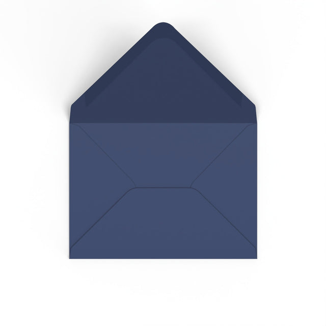 Navy Blue British Made Gummed V-Flap Envelope (133 x 184mm)
