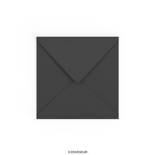 Čierna obálka 155x155 mm