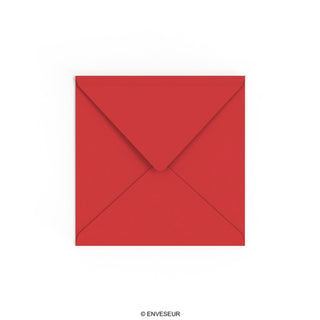 Čerešňovo-červená obálka 155x155 mm