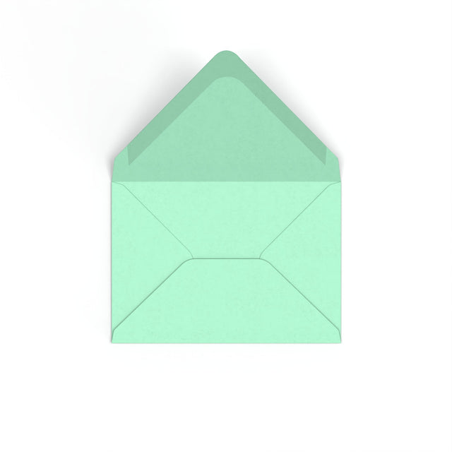 C6 Jade Green British Made Gummed V-Flap Envelope (114 x 162mm)