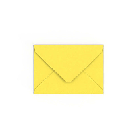 C6 Sunflower Yellow British Made Gummed V-Flap Envelope (114 x 162mm)