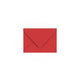 C7 Cherry Red British Made Gummed V-Flap Envelope (82 x 113mm)