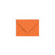 C7 Flame Orange British Made Gummed V-Flap Envelope (82 x 113mm)