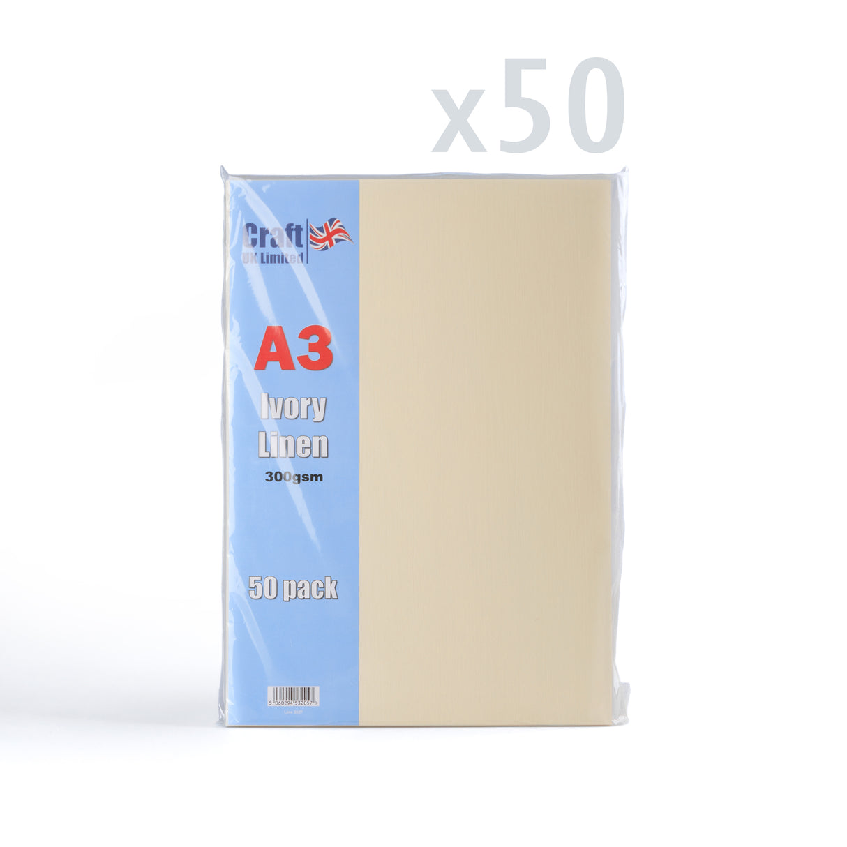 Ľanová Kartička 300 g/m² balenie