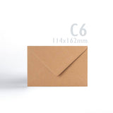 Kraft Obálky 110 g/m² balenie 150 ks
